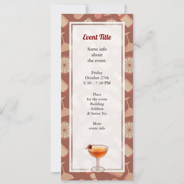 Invitation Cocktail Manhattan (Dos)