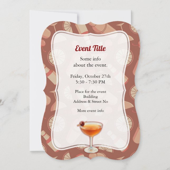 Invitation Cocktail Manhattan (Dos)