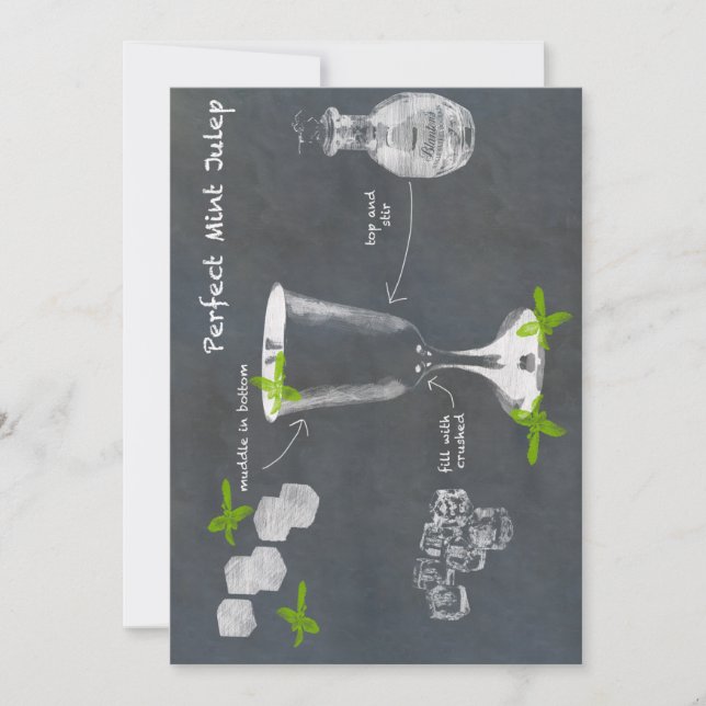 Invitation Cocktail Mint Julep (Devant)