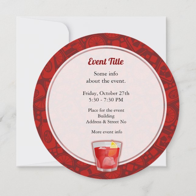 Invitation Cocktail Negroni (Dos)