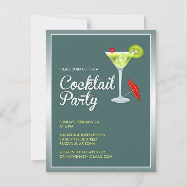 Invitation Cocktail Party (Devant)