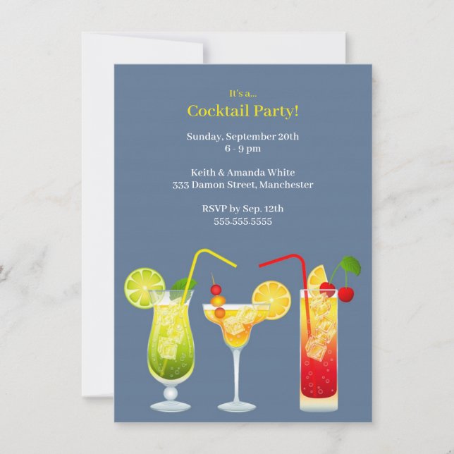 Invitation Cocktail Party (Devant)