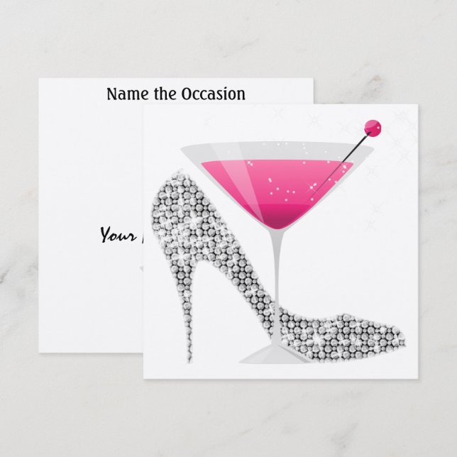 Invitation Cocktail Party par SRF (Devant / Derrière)