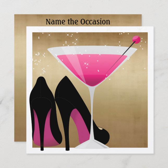 Invitation Cocktail Party par SRF (Devant / Derrière)