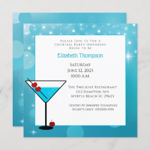 Invitation Cocktail Party pour l'invitation de la mariée