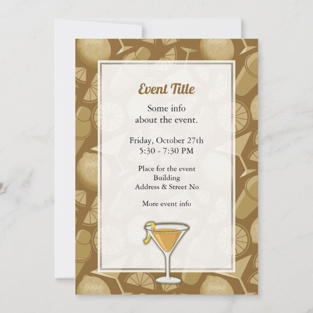 Invitation Cocktail Sidecar (Dos)