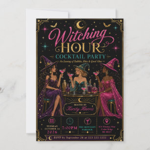 Invitation Cocktail Witching Hour Soirée Halloween