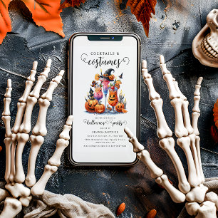 Invitation Cocktails & Costumes Fête d'Halloween