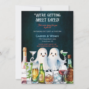 Invitation Cocktails de fantômes d'Halloween