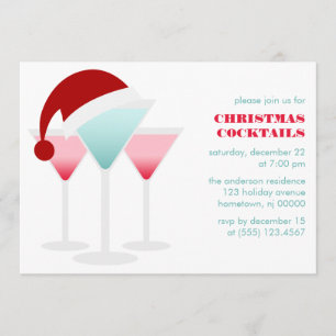 Invitation Cocktails de Noël