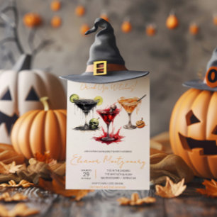 Invitation Cocktails d'Halloween, Boissons, Enterrement de vi