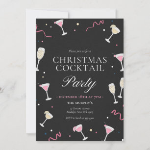 Invitation Cocktails Festive Boissons Fête de Noël