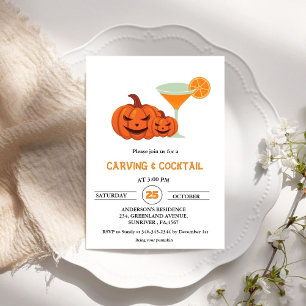 Invitation Cocktails Halloween et Soirée des adultes