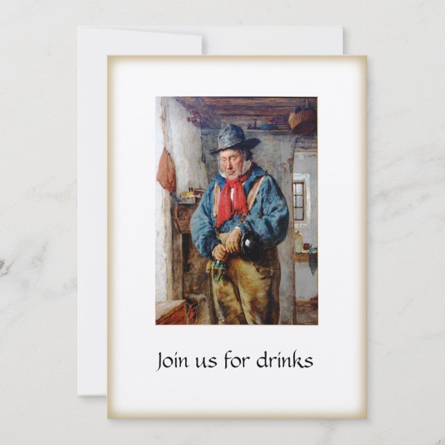 Invitation Cocktails irlandais de partie de boissons d'homme (Devant)