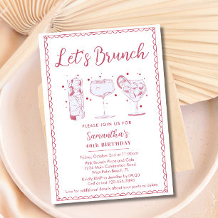 Invitation Cocktails Originaux Rose Réveillons-Vous Tout Évén