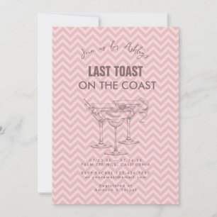Invitation Cocktails Retro Bachelorette Week-end