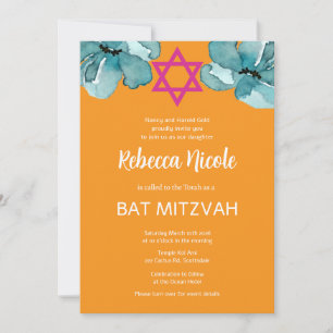 Invitation Code QR Bat mitzvah rose