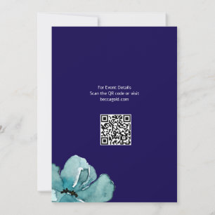 Invitation Code QR Bat mitzvah rose