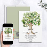 Invitation Code QR de la famille de l'arbre aquarelle<br><div class="desc">Réunissez votre famille et faites des souvenirs qui dernier une vie - à commencer par l'invitation parfaite! Notre invitation à la réunion de famille d'arbre de famille Watercolor est la façon idéale de réunir tout le monde. Réalisée avec soin, cette pièce accueillante présente un design époustouflant d'un chêne en aquarelle,...</div>