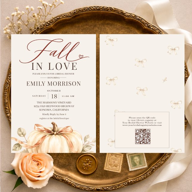 Invitation Code QR de la fête prénuptiale rustique de la citr (Créateur téléchargé)