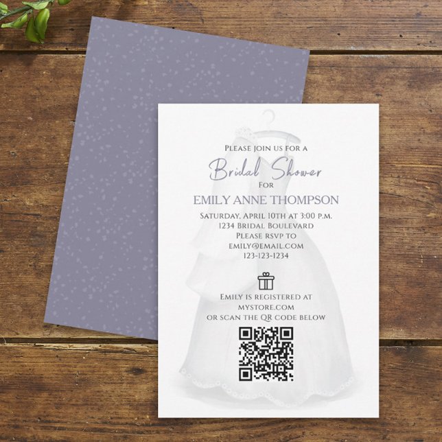 Invitation Code QR de la Mariage de Fête des mariées (Créateur téléchargé)