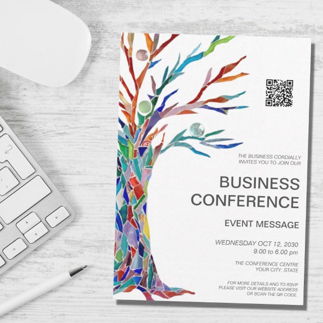 Invitation Code QR de l'événement de conférence d'affaires (Créateur téléchargé)