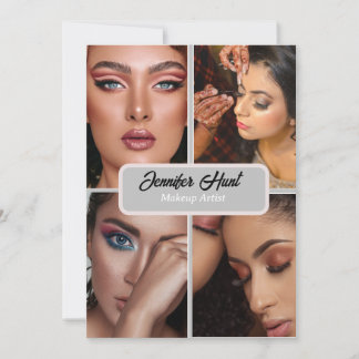 Invitation code QR de maquillage moderne minimaliste à la mod