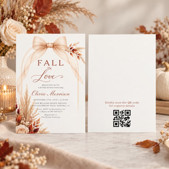 Invitation Code QR de Mariage d'Amour de Nœud pour la Fête de (Créateur téléchargé)