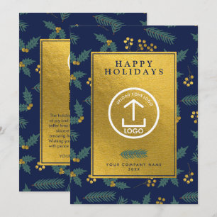 Invitation Code QR de Noël Holly Berry Christmas Business Noë