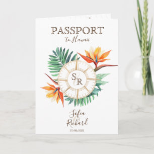 Invitation Code QR de passeport de mariage de destination de