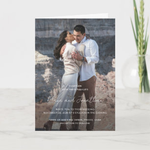Invitation Code QR de photo élégant Mariage Moderne
