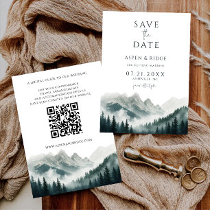 Invitation Code QR de sauvegarde de la forêt embrumée des pic