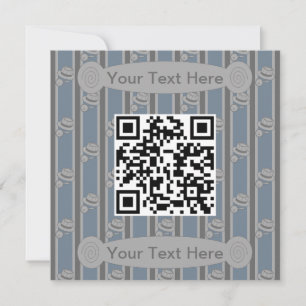 Invitation Code QR du détective amusant et fantaisiste
