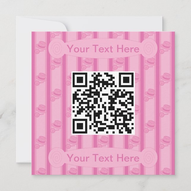 Invitation Code QR du détective amusant et fantaisiste (Devant)