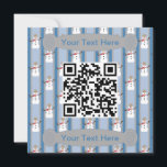 Invitation Code QR du détective Snowman amusant et fantaisist<br><div class="desc">Amusants et fantaisie : Des icônes amusantes sur un arrière - plan de rayures pour un effet plus formel. Faites la promotion de votre bureau, de votre entreprise et de vos produits, d'un événement communautaire, d'un rassemblement d'église ou même d'une famille. Le code QR facilite la liaison à votre site...</div>