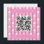 Invitation Code QR du détective Snowman rose amusant et fanta<br><div class="desc">Amusants et fantaisie : Des icônes amusantes sur un arrière - plan de rayures pour un effet plus formel. Faites la promotion de votre bureau, de votre entreprise et de vos produits, d'un événement communautaire, d'un rassemblement d'église ou même d'une famille. Le code QR facilite la liaison à votre site...</div>
