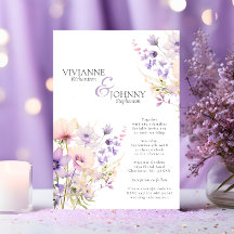 Code QR du Mariage de lavande de jardin Fleurs sau