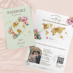 Invitation Code QR du passeport de destination verte Sage