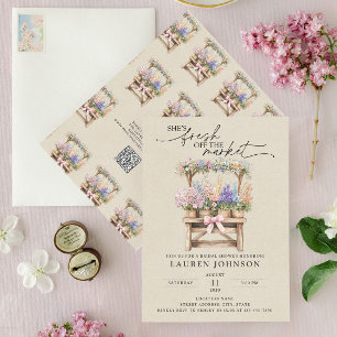 Invitation Code QR Elle est fraîche du marché Enterrement de 