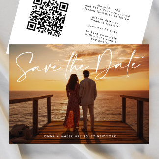 Invitation Code QR Enregistrer La Date - Voies Côtées | est u
