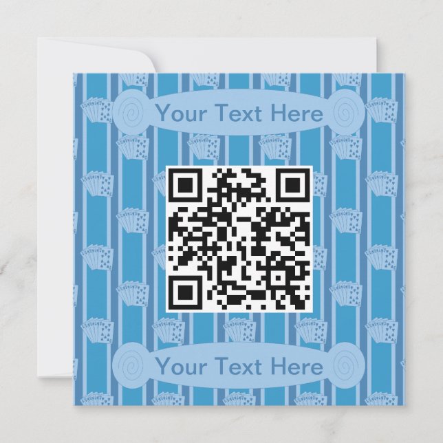 Invitation Code QR Flush Royal Amusant et Fantaisie (Devant)