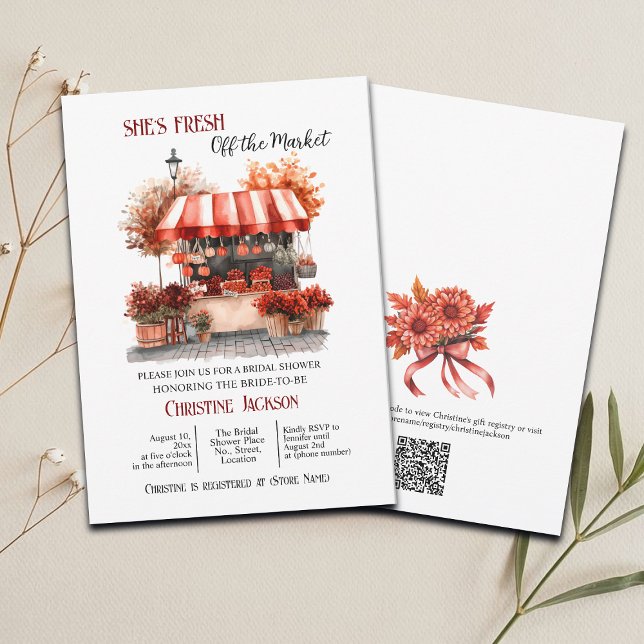 Invitation Code QR 'Hors du Marché' Enterrement de Vie de Jeu (Créateur téléchargé)