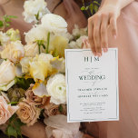 Invitation Code QR officiel Emerald Green Monogram Mariage<br><div class="desc">Vous recherchez une invitation de mariage moderne, formelle et élégante ? Ne cherchez pas plus loin que notre Elégant Code QR officiel Emerald Green Monogram Calligraphy Faire-part de mariage! Ce bel invitation présente votre monogramme personnalisé en vert émeraude et vos détails personnels accentués par une calligraphie moderne lettrée à la...</div>