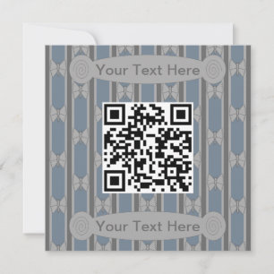 Invitation Code QR papillon amusant et fantaisie