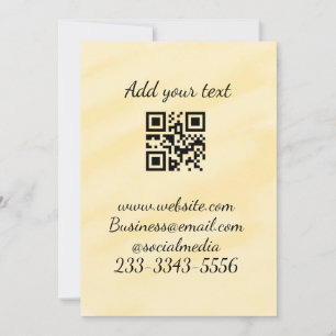 Invitation code QR personnalisé simple ajouter votre nom text