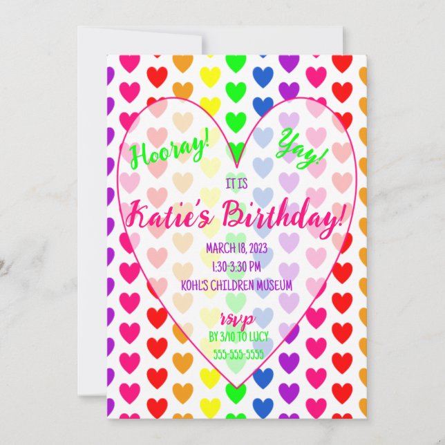 Invitation cœur (Devant)