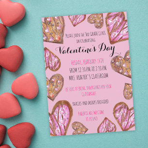Invitation Coeur Coeur Cookies Saint Valentin