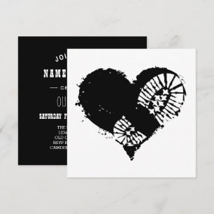 Invitation coeur d'amorce