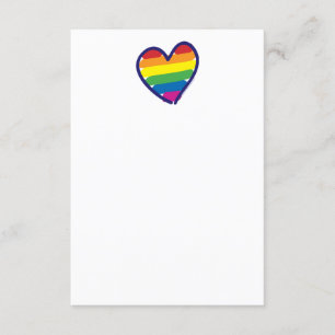 Invitation Coeur d'amour Gay pride