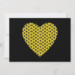 Invitation Coeur de tournesol